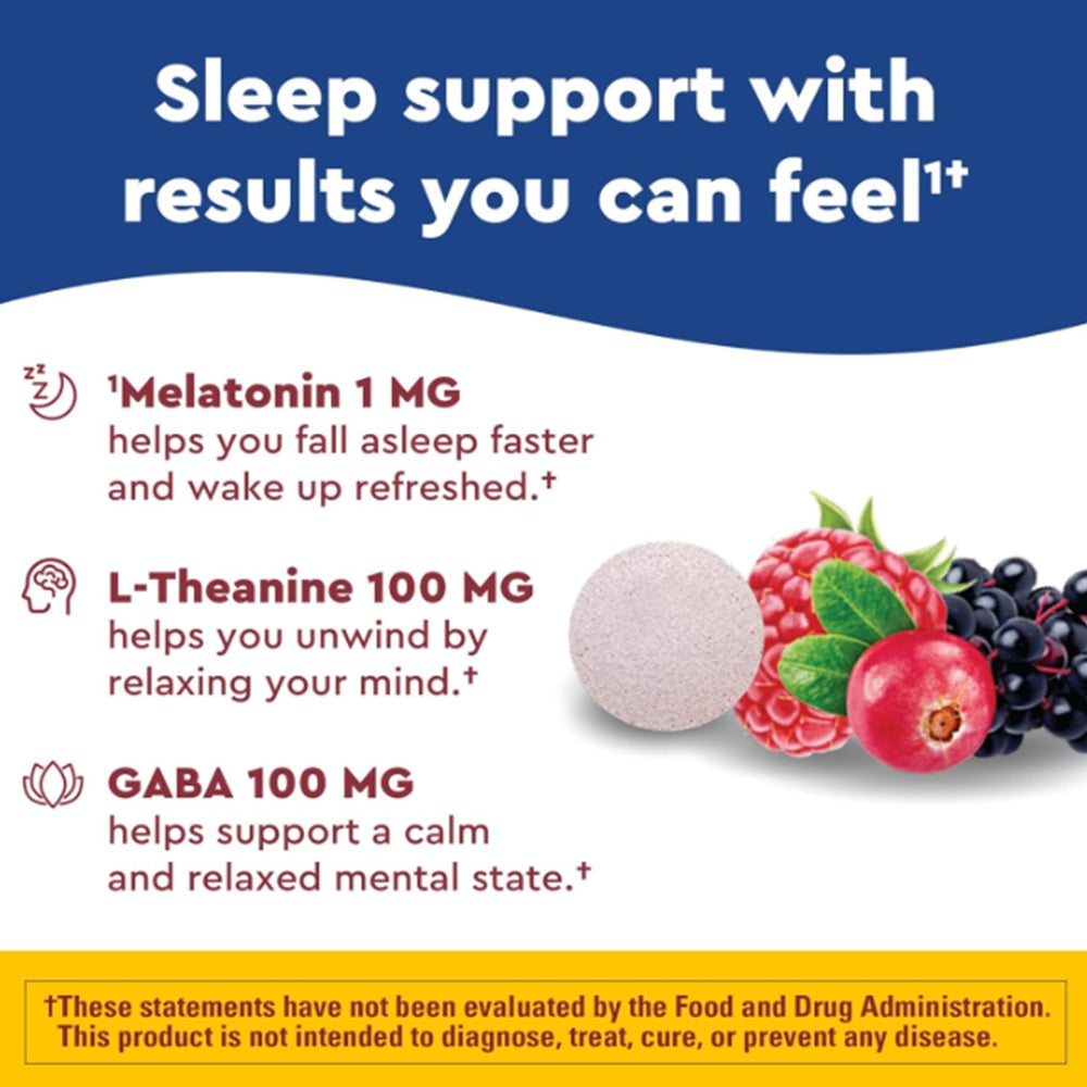 Nature Made Wellblends Back To Sleep 3 in 1 - 40 Fast Dissolve Tablets