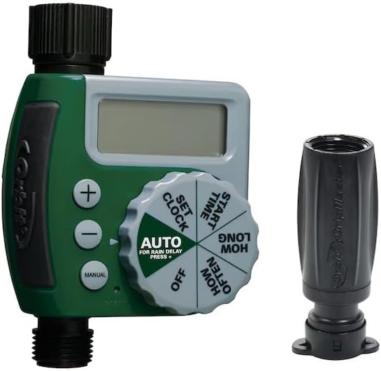 Orbit 62061Z 1-Outlet Programmable Digital Hose Watering Timer & 3-in-1 Filter, Pressure Regulator