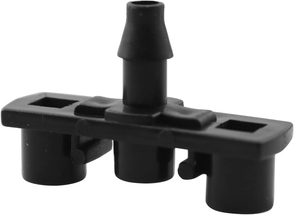 LQ Industrial 20PCS 360 Degree Rotating Plastic Horticultural Agricultural Greenhouse Mist Micro Spray Nozzle with Bracket 6-8m Watering Sprayer Tip Suitable for Fruit Tree Shrubs Nursery Irrigation