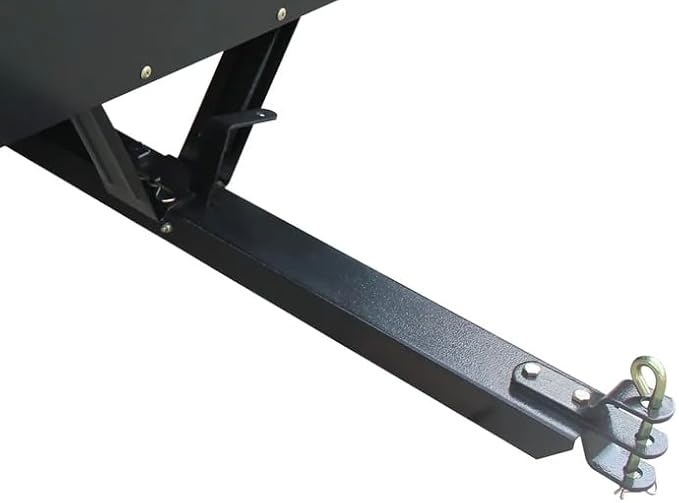 Yard Commander - 400LB Heavy Duty Tow Behind ATV Trailer Steel Dump Cart - 10-Cubic Feet Capacity - Garden Utility Trailer - Trailers with Removable Tailgate for Riding Lawn Mower Tractor