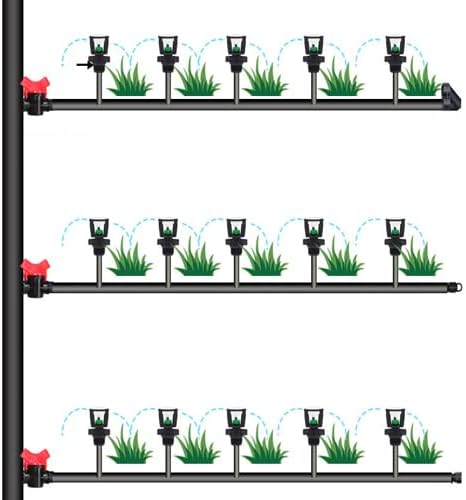 Low Flow Wobbler Sprinkler, Spray Diameter of 35 to 40 Feet, 1/2 Inch Male Pipe Thread(Green)