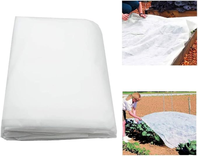 Alpurple Winter Plant Covers Freeze Protection - 19.6 x 6.5 Feet Warm Rectangle Plant Protection Cover, Frost Cloth Blanket Protecting Fruit Tree Potted Plants from Freezing Animals Eating