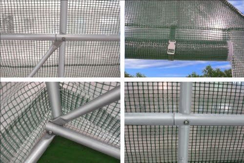 DELTA 33'x13' Greenhouse (Weighing 196 lbs ), Heavy Duty Hothouse Nursery,Large Walk-in Tunnel Design Greenhouses for Outdoor, Upgraded Frame and Reinforced PE Cover,Screen Vents