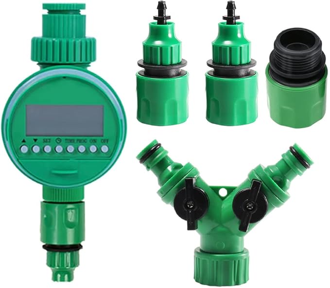 5pcs Per Set Hose Watering Timer Sprinkler Timer, Programmable Water Timer for Garden Hose, Outdoor Faucet, Drip Irrigation and Lawn Watering System
