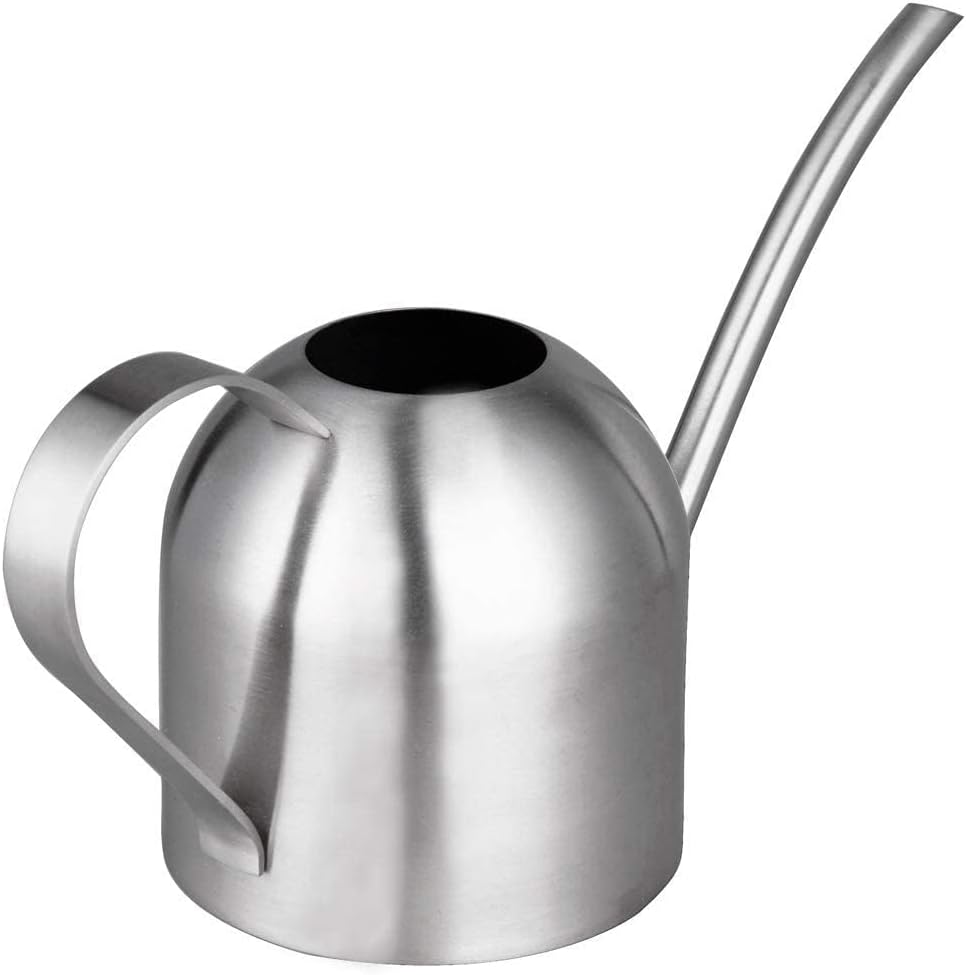 IMEEA Indoor Watering Can for House Plants Stainless Steel Watering Can Metal with Long Spout (33oz/1L)