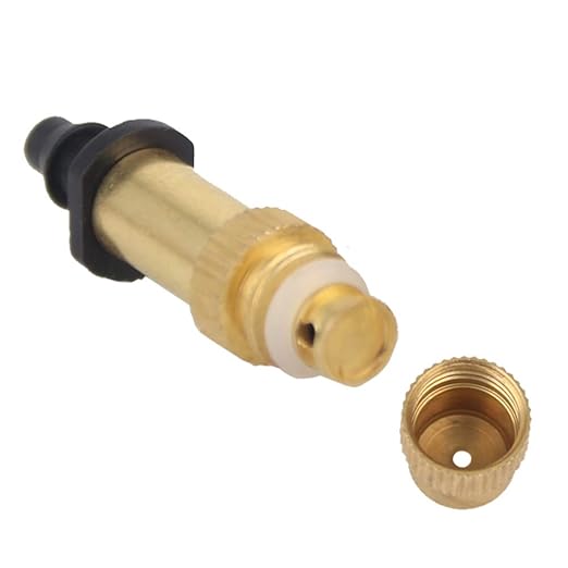 20 pcs Irrigation System Copper Nozzle Adjustable Spray Nozzle Garden Water Cooling System Irrigation Greenhouse Vegetables Lawn Watering Nozzle (Black Gold 04)