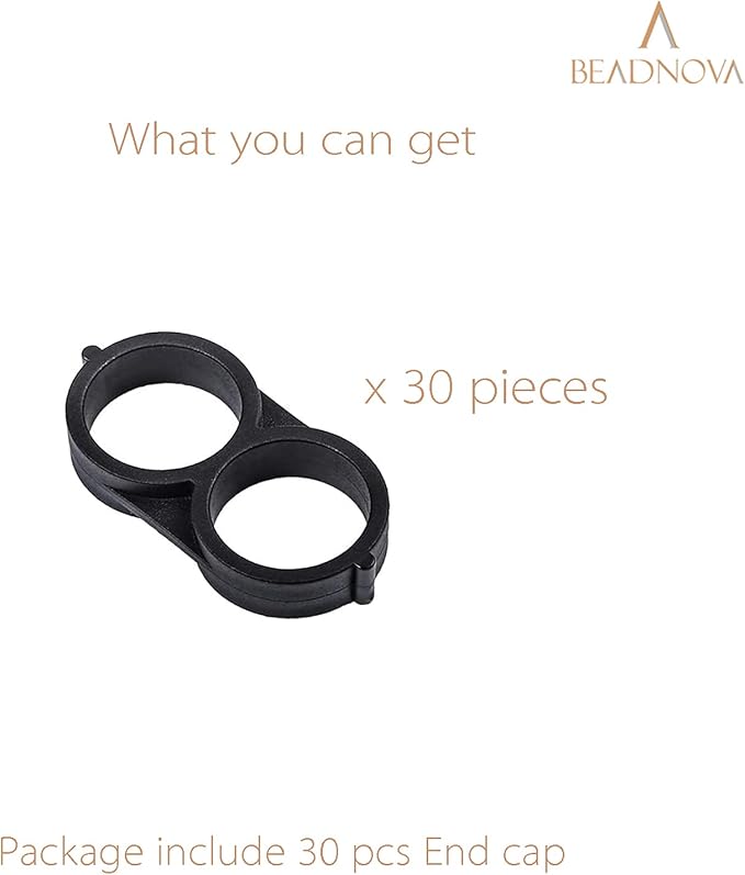 BEADNOVA Drip Irrigation Connectors 30 Pcs 1/2 Inch Barbed Drip Line Plugs End Caps Irrigation Connectors for 1/2 Inch Tubing Water Tubing Gardening Supplies (30pcs)