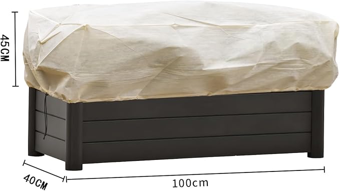 Plant Cover Freeze Protection, Winter Plant Covers, Plant Frost Cover, Tree Plant Freeze Protection Covers, Planter Plant Winter Frost Blanket with Zip Drawstring,2 Pack (39.3x17.7x15.7INCH)