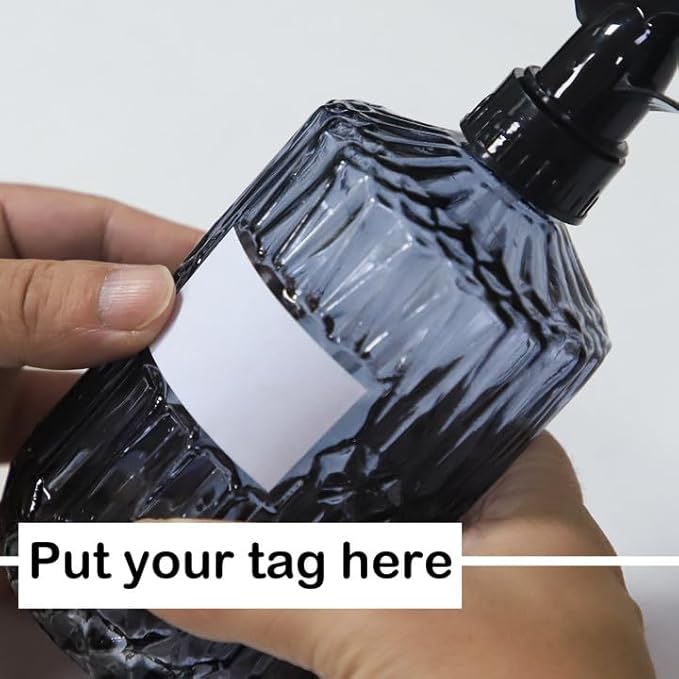 OFFIDIX Glass Spray Bottle, Fine Mist Plant Mister, Handheld Pressure Watering Can,Adjustable Nozzle Glass Spray Bottle,0.43L/15.17oz Handheld Spray Bottles for Garden Plants Cleaning Solutions(Gray)