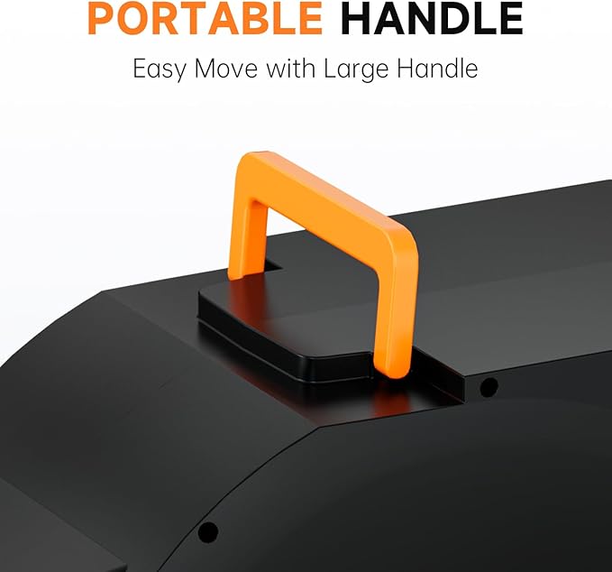 GARDENJOY Retractable Garden Hose Reel, 90 ft x 5/8 inch Heavy Duty Garden Hose with 180°Swivel Wall Mounted Bracket, 10 Pattern Sprayer Nozzle, Any Length Lock & Slow Return System