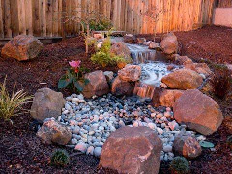 HALF OFF PONDS Simply Waterfalls 3200 Pond Free Waterfall Kit, with 10 ft by 25 ft PVC Liner and 3,200 GPH HydroFlow Series Submersible Pump - PVCPSAN0