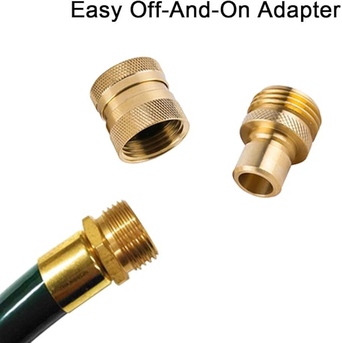 Garden Hose Quick Connect Brass Hose Quick Connectors Water Hose Connector 3/4"GTH (3 Female Coupler+ 6 Male Nipples)
