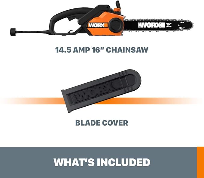 Worx WG303.1 14.5 Amp 16" Electric Chainsaw