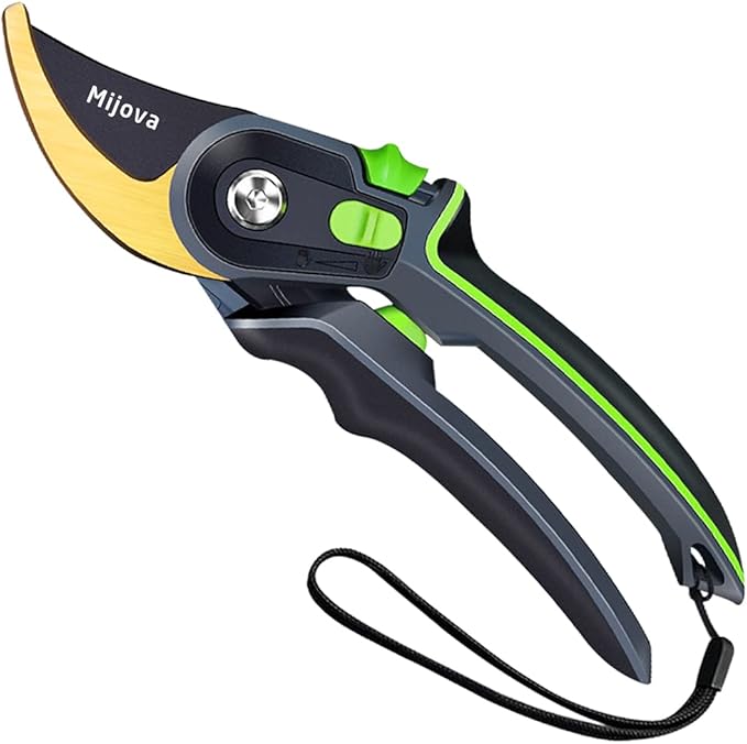 Pruning Shears, Heavy Duty Handheld Gardening Scissors, High Carbon Steel Plant Shears Use for Gardening Pruners, Floral Shrubs and Vines, Professional labor-saving Secateurs