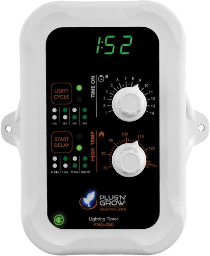 Intelligent Growing Systems (Plug & Grow ) Lighting Timer with High-Temp Shutoff