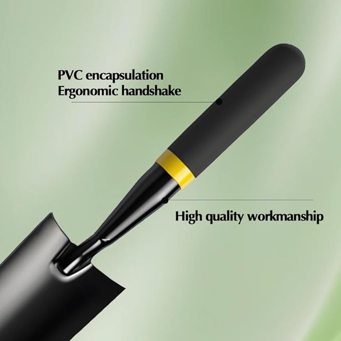 Garden Trowel - Metal Hand Shovel with Rubber Handle. This Garden Hand Trowel is Easy to use and Suitable for Soil Planting, Digging, transplanting and Outdoor Exploration Activities.