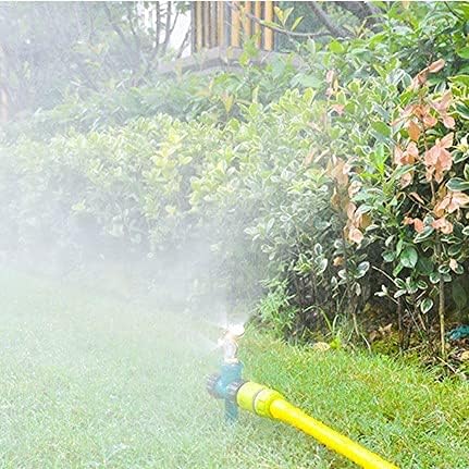 Joywayus Brass Misting Spray Nozzle 1/2" NPT Male 4-Holes Garden Sprinklers Irrigation Connector Water Sprinklers Mister Heads Fitting with Filter Mesh (Pack of 3)