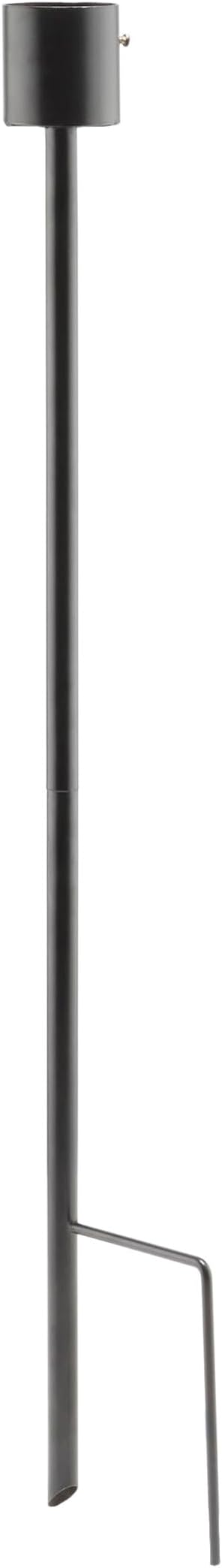 Alpine Corporation 31" Tall Outdoor Metal Gazing Globe Display Stand, Black