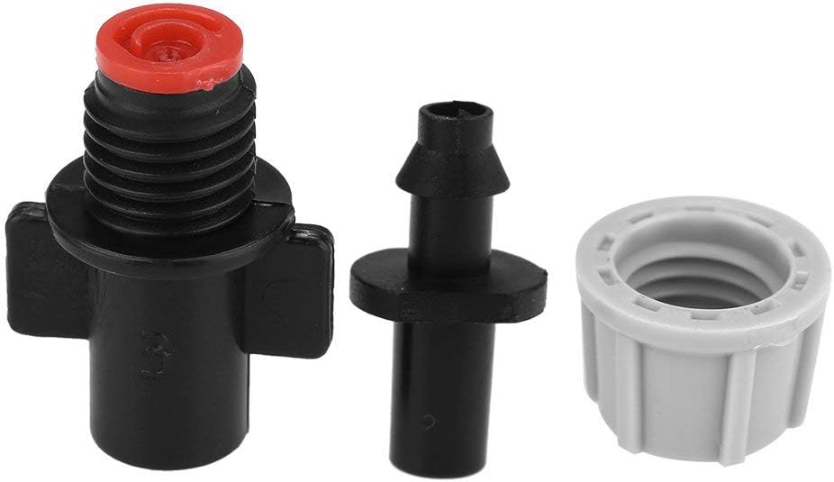 50pcs/Set Misting Nozzles Plastic Sprinkler Atomizer Nozzles for Patio Garden Agricultural Greenhouse Drip Irrigation Outdoor Cooling System