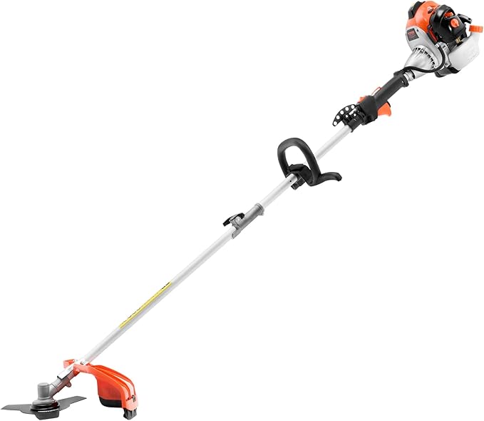 VEVOR String Trimmer, 25.2CC 2-Stroke, Gas Powered Weed Wacker, 16.9" Cordless Grass Trimmer, Multi-Functional Lawn Edger with Shoulder Strap & 3T Blade, Weed Eater for Quick Grass Cleaning