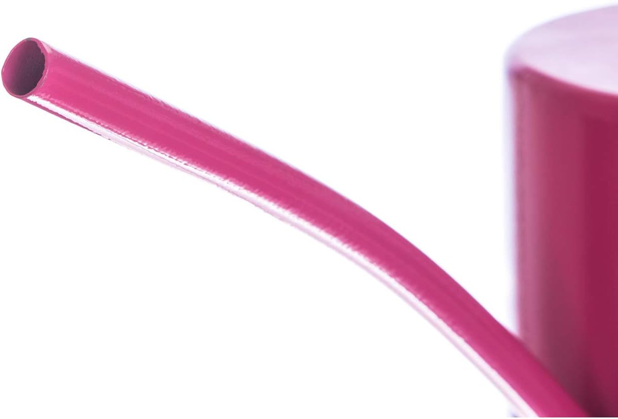 Metal Watering Can 51 Ounce Modern Style Watering Pot with Handle and Long Spout, Rose