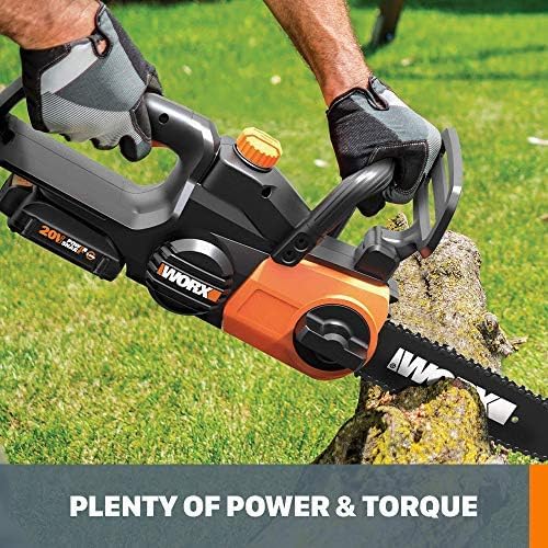 Worx WG322 20V Power Share 10" Cordless Chainsaw with Auto-Tension