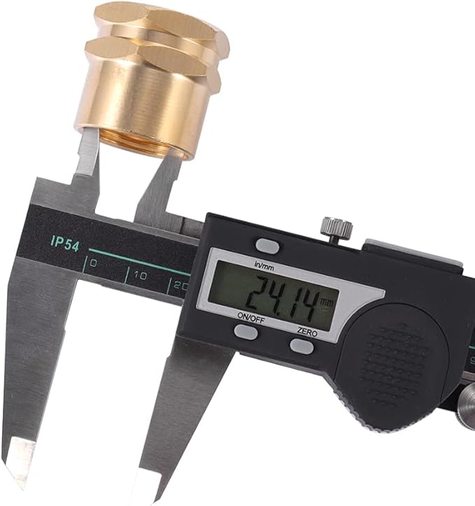 Brass Garden Hose Adapter, 3/4”GHT Female x 3/4”NPT Female Connector,GHT to NPT Adapter Brass Fitting,Brass Garden Hose to Pipe Fittings Connect 2pcs