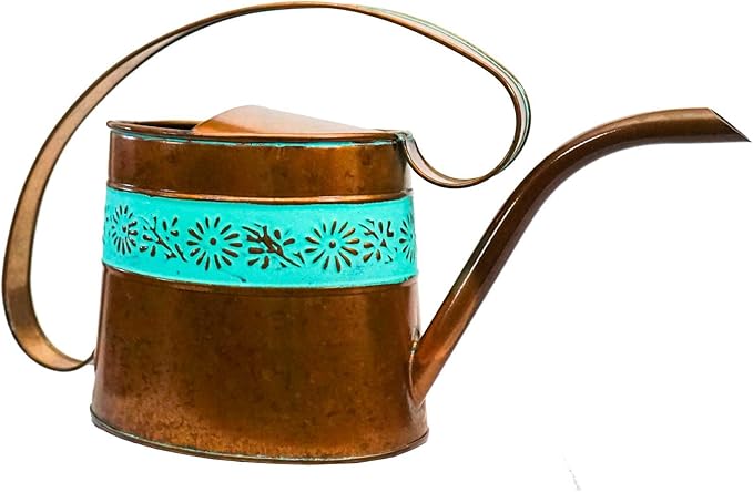 Headwind Willow Vintage Copper 0.5 Gallon Galvanized Decorative Metal Garden Watering Can for Indoor & Outdoor Plant Care โ Vintage Gardening Plant Watering Can by Robert Allen