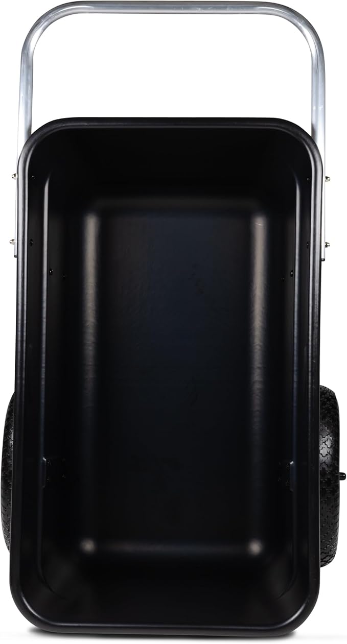 Smart Carts Premium Yard Cart - Strong, Lightweight, and Perfectly Balanced (16" Air Filled Wheels)