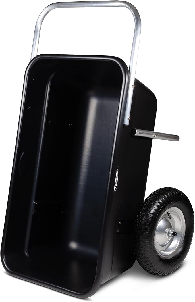 Smart Carts Premium Yard Cart - Strong, Lightweight, and Perfectly Balanced (16" Flat Free Wheels)