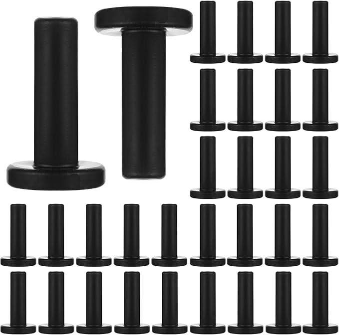 30 Pcs 1/4" Drip Irrigation Tee Connectors for Tube Quick Connect Parts Fittings for 1/4 Inch(6.35mm) Irrigation Tubing or Sprinkler(Black,End Plug)