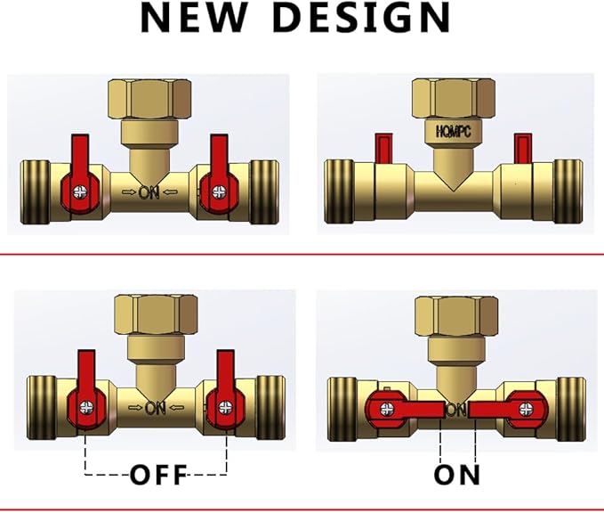 3/4" hose splitter 2 way water splitter male connectors allows you to run 2 hoses, hose quick connectors, hose spigot
