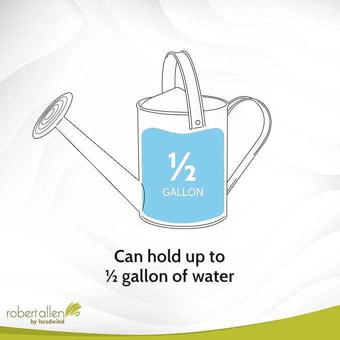 Headwind Willow Cayenne Red 0.5 Gallon Galvanized Decorative Metal Garden Watering Can for Indoor & Outdoor Plant Care โ Vintage Gardening Plant Watering Can by Robert Allen