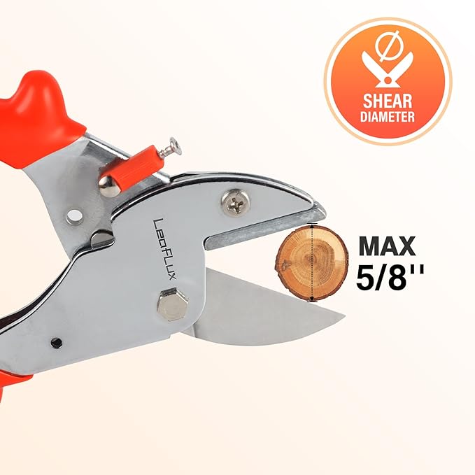 7" Professional Anvil pruner with SK-5 Blades, Best for Dry, Dead Stems & Branches, Plastic, Rubber.Gardening Clipper ,Cut-Multi-Purpose handheld shears for Industry & Crafts|LFXP1107