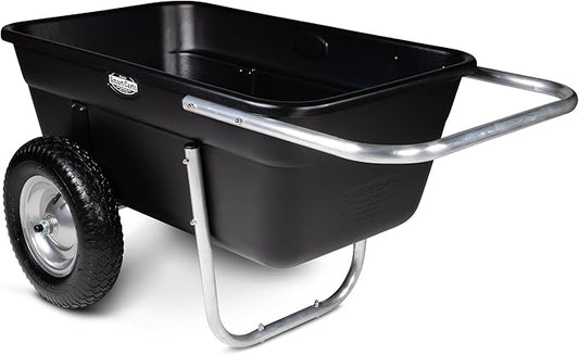 Smart Carts Premium Yard Cart - Strong, Lightweight, and Perfectly Balanced (16" Air Filled Wheels)