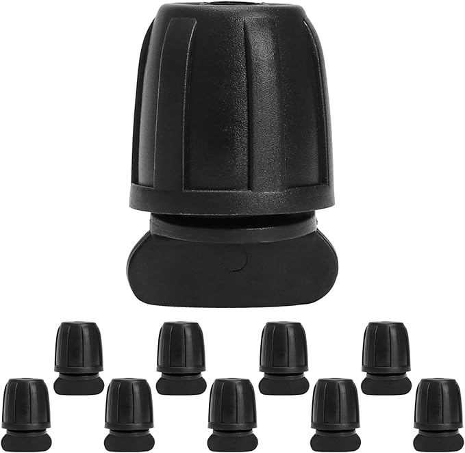 Bonviee 10 Pack 5/16” Drip Irrigation End Cap Connectors, Barbed Lock End Plug Fittings for 5/16 Inch Tubing, Leak-Proof Closure for Garden Hose Drip Line Termination, Easy No-Leak Installation