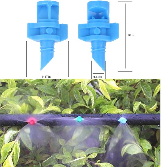 90 pcs, 90/180/360 Angle Sprinklers Miniature Garden Lawn Water Spray Atomization Sprinkler Nozzle Irrigation System Plant Waterer Garden Irrigation Sprinkler