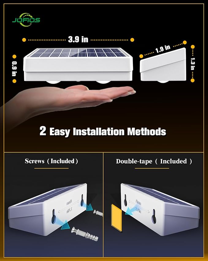 Solar Fence Lights 20 Pack, 50 Lumens Outdoor Solar Lights with 12 Modes RGB Color Glow LED,Waterproof, Solar Lights for Patio, Backyard, Deck, Fence, Railing(White Shell)