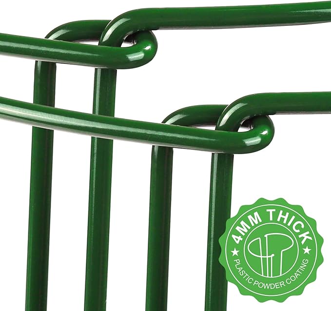 LEOBRO 12PCS Plant Supports, Peony Cages and Supports, Plant Stakes, Plant Support Stakes for Indoor Plants, Outdoor Plants, Monstera Hydrangea Support Cage, 10" W x 15.8" H