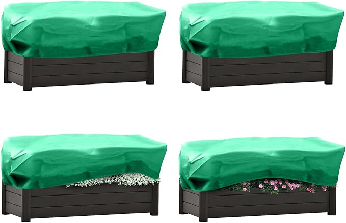 Plant Covers Freeze Protection – 4 Pack 59"x20"x22" Winter Plant Cover Cold Weather Tree Frost Cloth Warm Blankets Shrub Covers for Outdoor Plant