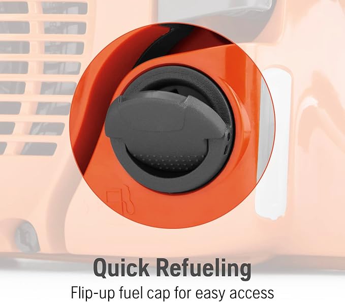 Husqvarna 450 Rancher 20 Inch Gas Chainsaw, 50.2-cc 3.2-HP, 2-Cycle X-Torq Engine, For Tree Pruning, Yard Cleanups and Firewood Cutting, 970613120