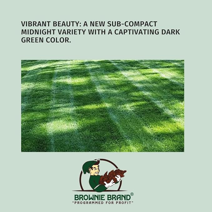 Brownie Brand Kentucky Bluegrass Seed – Premium Lawn Seed for Overseeding, Repairing Bare Spots, and Growing Thick Cool-Season Bluegrass Grass Turf
