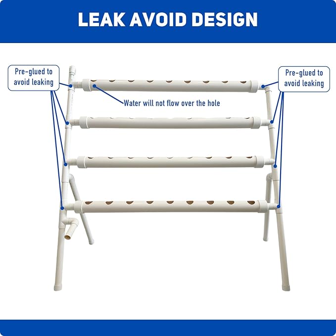 Hydroponics Grower, Vegetable Growing System for Home & Garden, Hidroponico Gardening Kit for Inddor (Horizontal)