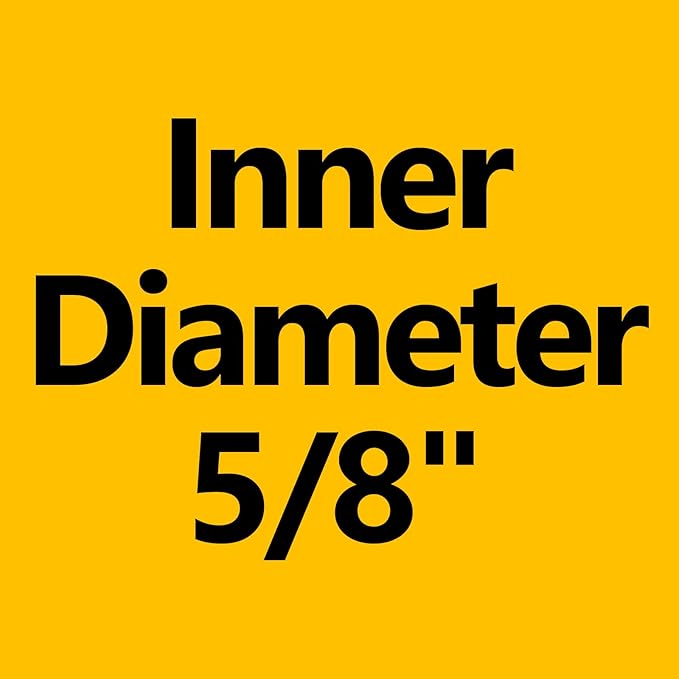 SPECILITE Garden Water Hose 5 ft x 5/8 in, Heavy Duty Leader Pipe Extension, Flexible, Lightweight Kink-less,Hybrid Rubber, with 3/4" Brass Fittings, Orange