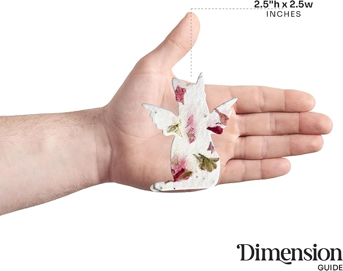 24pcs Seed Paper – Pink Plantable Wildflower for Pet Lovers, Pet Owners, Memorials & Other Milestone Celebrations (Pink - Cat)