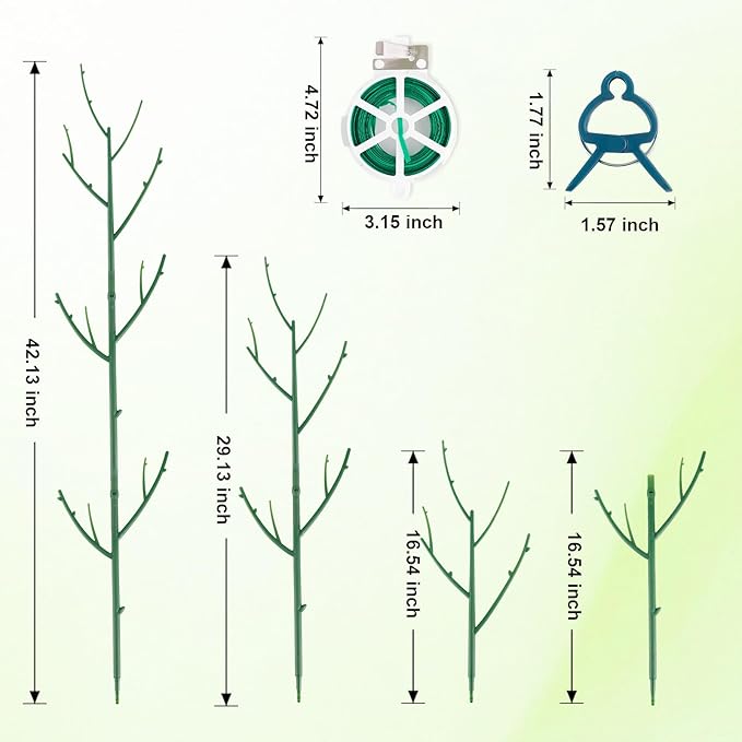 6 Pack Stackable Monstera Plant Support, Plant Stakes for Indoor and Outdoor Plants Use, Garden Stakes for Climbing and Potted Plants, Pothos, Philodendron