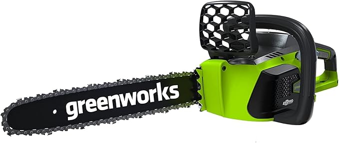 Greenworks 40V 16" Brushless Cordless Chainsaw (Great For Tree Felling, Limbing, Pruning, and Firewood / 75+ Compatible Tools), Tool Only