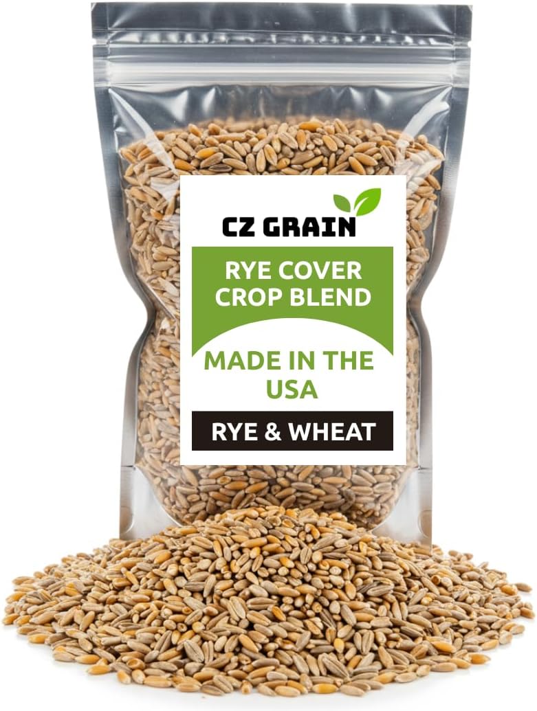 Rye Grass Seed - Fast Growing and Hardy Grass, Cover Crop, Food Plot. Grazing Pasture Seeds (50 Pounds)