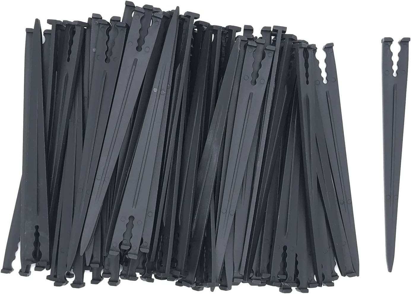 80 Pcs Irrigation Drip Support Stakes 1/8-1/4" Universal Drip Lines Tubing Hose for Gardens, Flowers, Plants, Vegetable