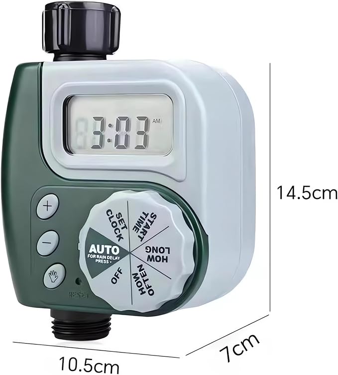 Generic Sprinkler Timer Garden Hose Programmable Water Timer Drip Irrigation System Green